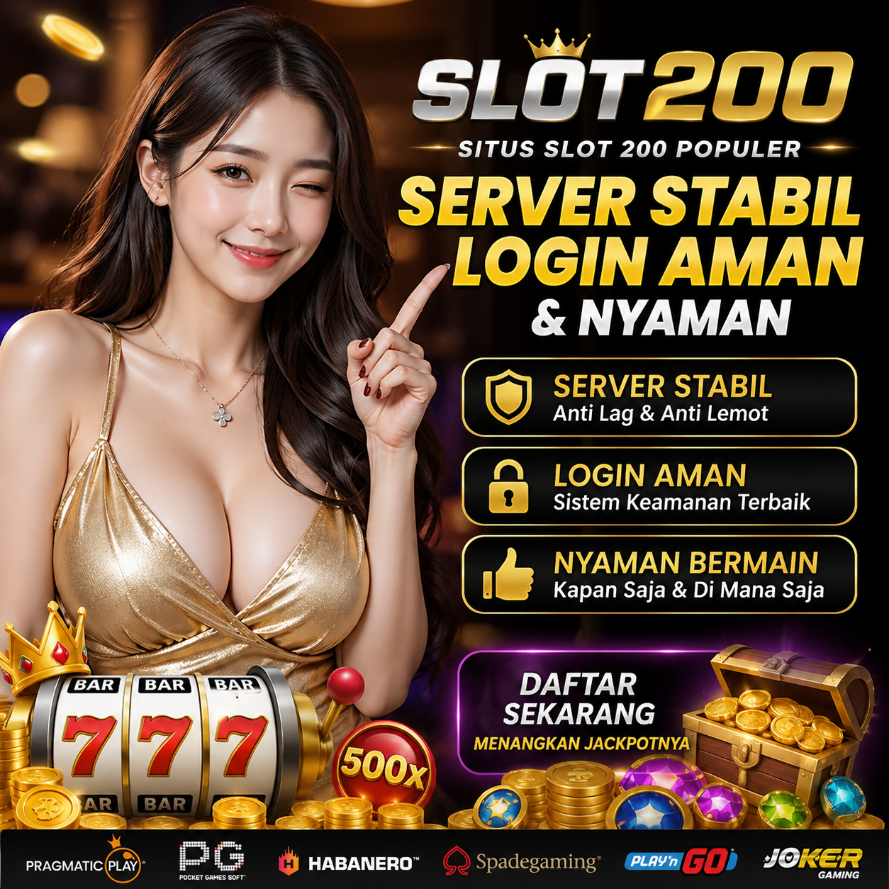SLOT200 - Situs SLOT 200 Populer Server Stabil Login Aman & Nyaman